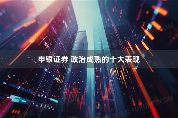 申银证券 政治成熟的十大表现