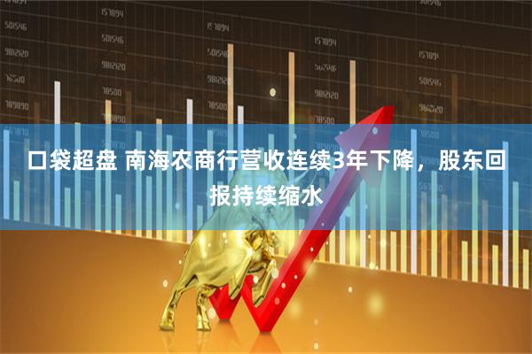 口袋超盘 南海农商行营收连续3年下降，股东回报持续缩水